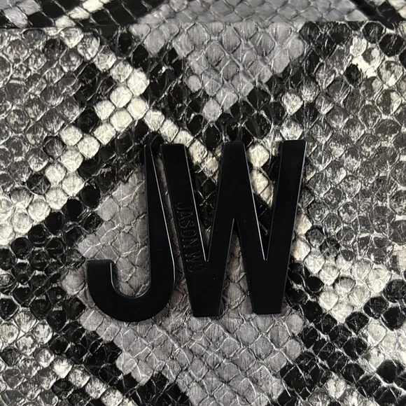 Jason Wu EUC Snakeskin Pattern Women's Bag - Black and Gray - Picture 3 of 13